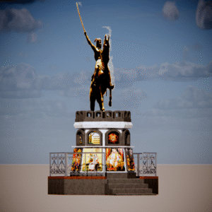 Chhatrapati Shivaji Maharaj Statue Base 3D Model | SketchUp File (.skp)
