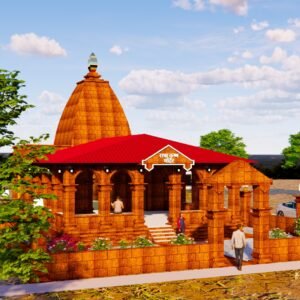 Krishna Temple Revit Model | Traditional Indian Architecture | 3D, Plans & Sections
