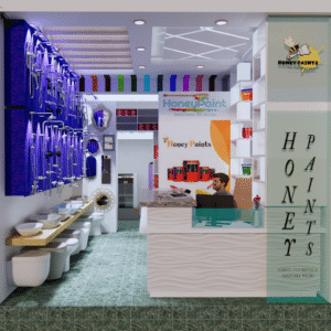 Modern Paint Shop Interior Project (22'x13') | SketchUp File + Renders + Walkthrough Video